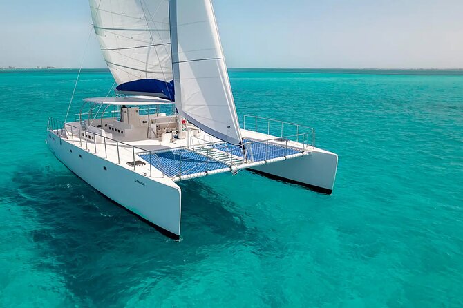 Private Catamaran from Cancun to Isla Mujeres | For up to 100 pp - Returning to Cancun with Sunset Options