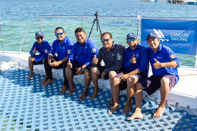 Private Catamaran from Cancun to Isla Mujeres | For up to 100 pp - Included Perks: Snorkeling Equipment and Alcoholic Beverages