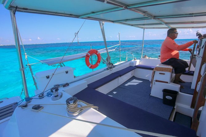 Private Catamaran from Cancun to Isla Mujeres | For up to 40 pp - Snorkeling Gear Included, but Know What the Water Demands