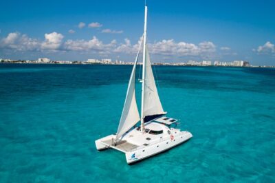 Private Catamaran from Cancun to Isla Mujeres | For up to 40 pp - The Route: Museo Subacuatico de Arte, Playa Norte, and Isla Mujeres Time