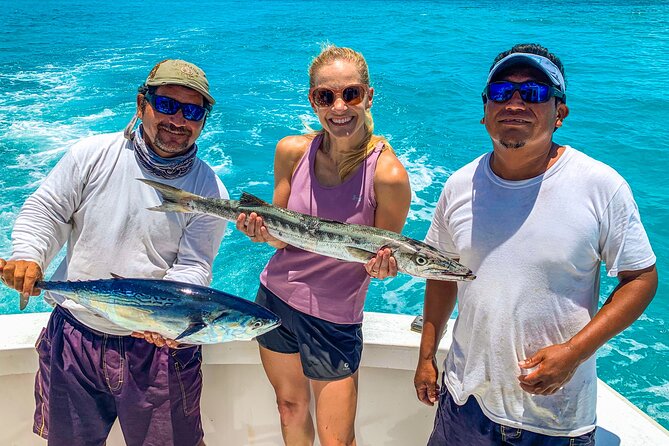 Private Deep Sea Fishing Tour in Isla Mujeres and Cancun - Stop 1 in Isla Mujeres: your first shot at the morning bite