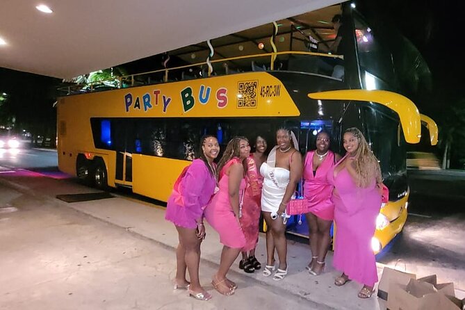 Private Party Bus Loop in Cancun - A private party bus loop is the fast track to seeing Cancun at night
