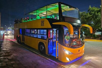 Private Party Bus Loop in Cancun - What’s actually on board: lights, smoke, sound, and a real party feel