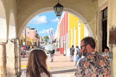 Private VW Beetle Tour to Chichen Itza, Ek Balam & Valladolid - Ek Balam pyramid climb: rooms, stucco detail, and the chance to go higher