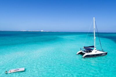 Puerto Morelos Secret Sandbar Catamaran Sail - Meeting at Marina La Bonita and the 12:30 Start