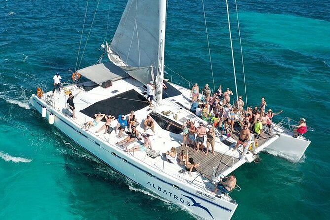 Sail Away Catamaran Day Trip with Snorkeling to Isla Mujeres - Key highlights at a glance