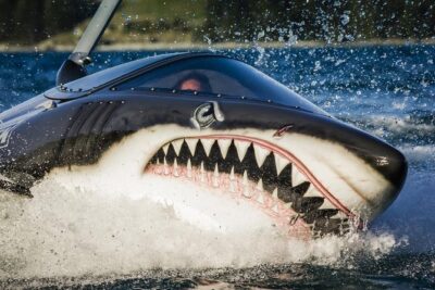 Shark Ride in Cancun - Seabreacher - The Seabreacher setup: life jacket, your pilot, and phone rules
