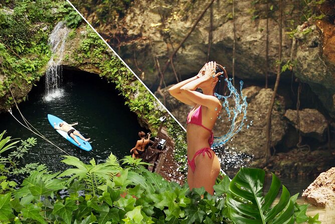 Small Group 3 Waterfall Cenotes Experience - The other two cenotes: Jumping points, time to swim, and the third-stop zipline