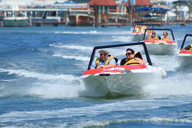 The Best Speedboat Tour In Cancun through Nichupte Lagoon, Snorkel included. - Punta Nizuc snorkeling: fish, the sea-lagoon edge, and museum artifacts