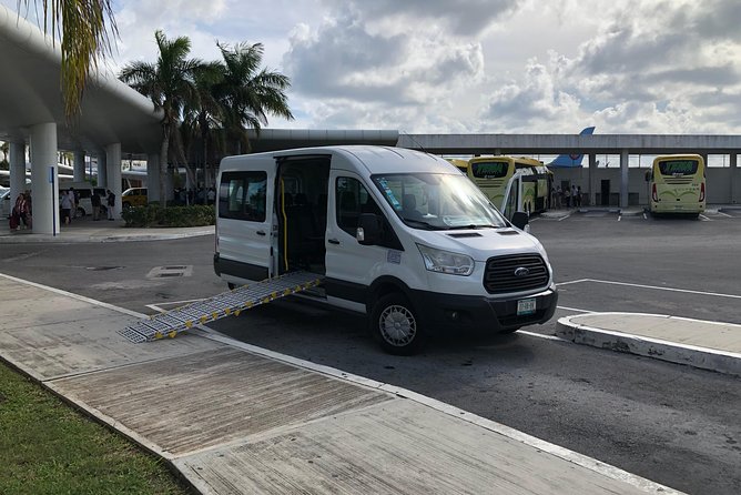 Transportation from the Airport to Hotels in Cancun arrival only - The accessible van: ramp, securement, and seatbelt safety