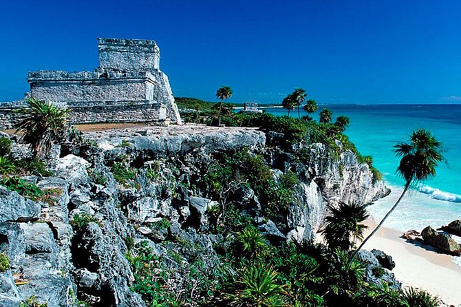 Tulum Akumal Snorkel Tour and 4 Cenotes Small Group All Fees Incl - Tulum Archaeological Site: beach ruins plus the one cash add-on