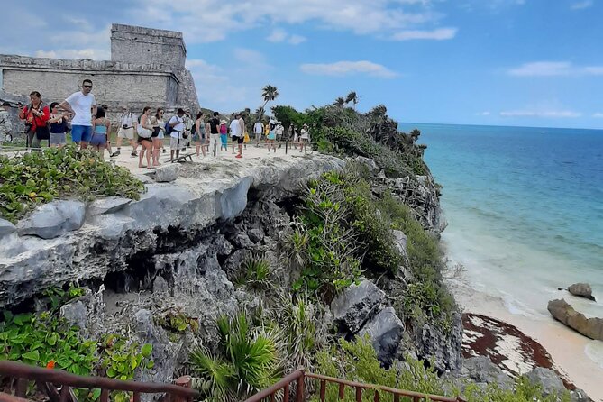 Tulum and Cenotes Tour Casa Tortuga plus Mother Nature Sculpture - Tulum on the shore: the ruins stop that sets the tone