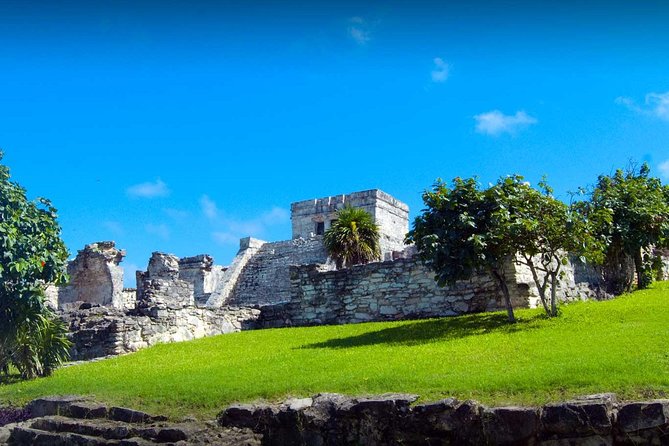 Tulum and Coba 4x1 with Cenote, Playa del Carmen, Mayan Village All Inclusive Tour - Tulum ruins: sea views, beach steps, and time to wander