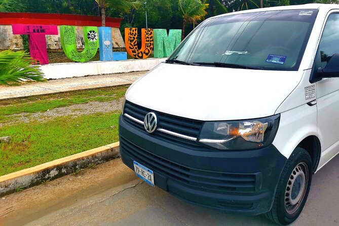 Tulum BEACH to Cancun / Tulum Airport-One Way-Max 9 PAX - Where you meet your driver: arrivals terminal by the bar