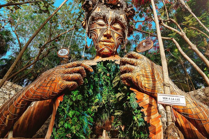 Tulum Ruins 4 Cenotes & Giant Sculpture - Come into Light by Daniel Popper: how to handle the photo-stop timing