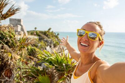 Tulum Ruins and Cenote Guided Tour, from Cancun - Tulum ruins in a tight 2-hour tour: sea views and a clear game plan