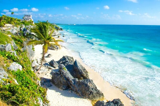 Tulum Ruins visit cenotes house turtle and Sculpture Come to Light - Ven a La Luz Mother Nature Sculpture: Plan for the Photo Line