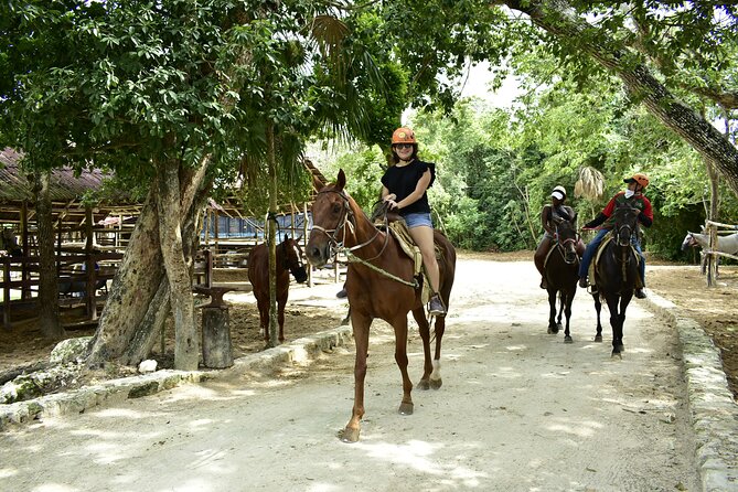 Wonderful Jungle Experience with Horse Riding, ATV, Ziplines and Cenote - Horseback riding in the jungle: trained horses and simple control