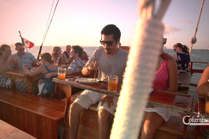 Your Romantic Dinner in Cancun, includes national open bar and live music - Live saxophone and the onboard host energy