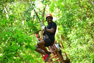 Zipline Tour includes Cenote Swim and ATV Circuit with round trip and lunch - Getting there: pickup windows and what the park timing really means